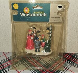 Santa's Workbench Festive Music Holiday Resin Figurine